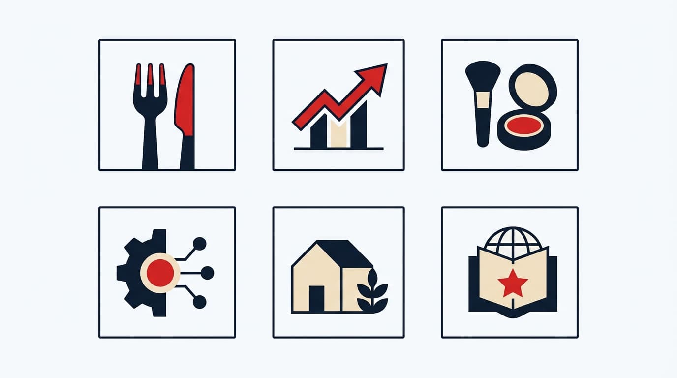 Singapore creator category grid visual.